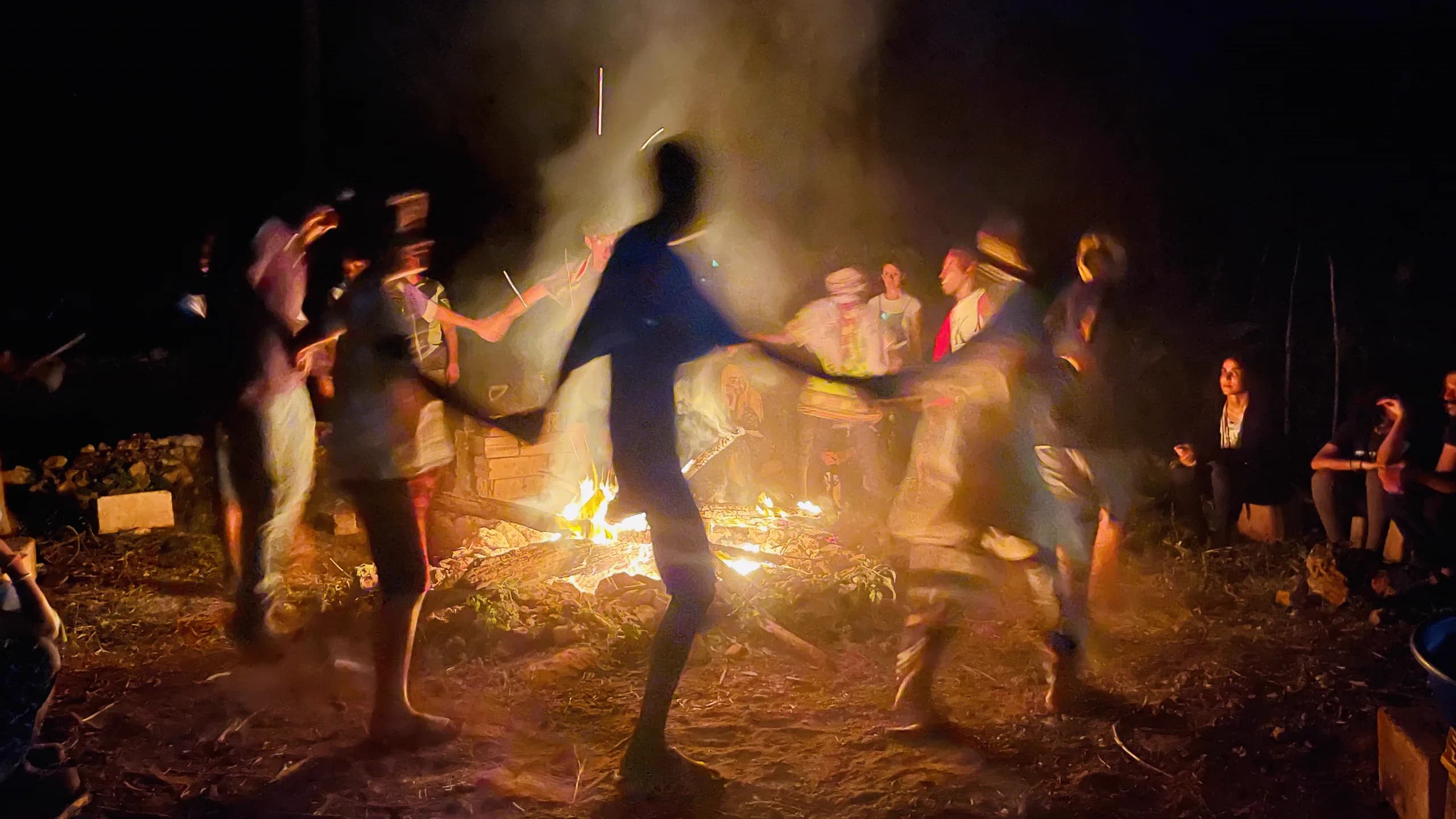 A live cultural performance at Assalam after sunset
